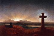 Thomas Cole Cross at Sunset oil on canvas